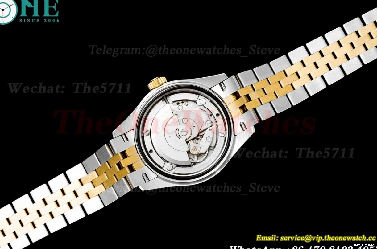 Silver Ladies Dial NH05 Datejust TWS SS 28mm YG 0212